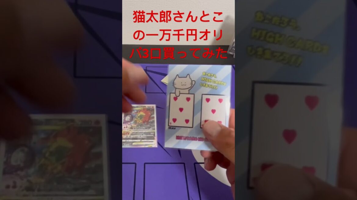 猫太郎さんとこの11000円オリパ3口買ってみた