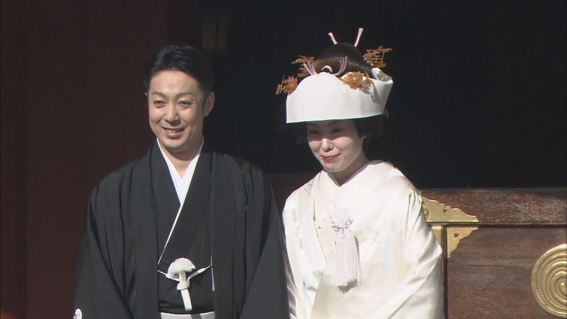 尾上菊之助さんが結婚式 神田明神で５００人が祝福