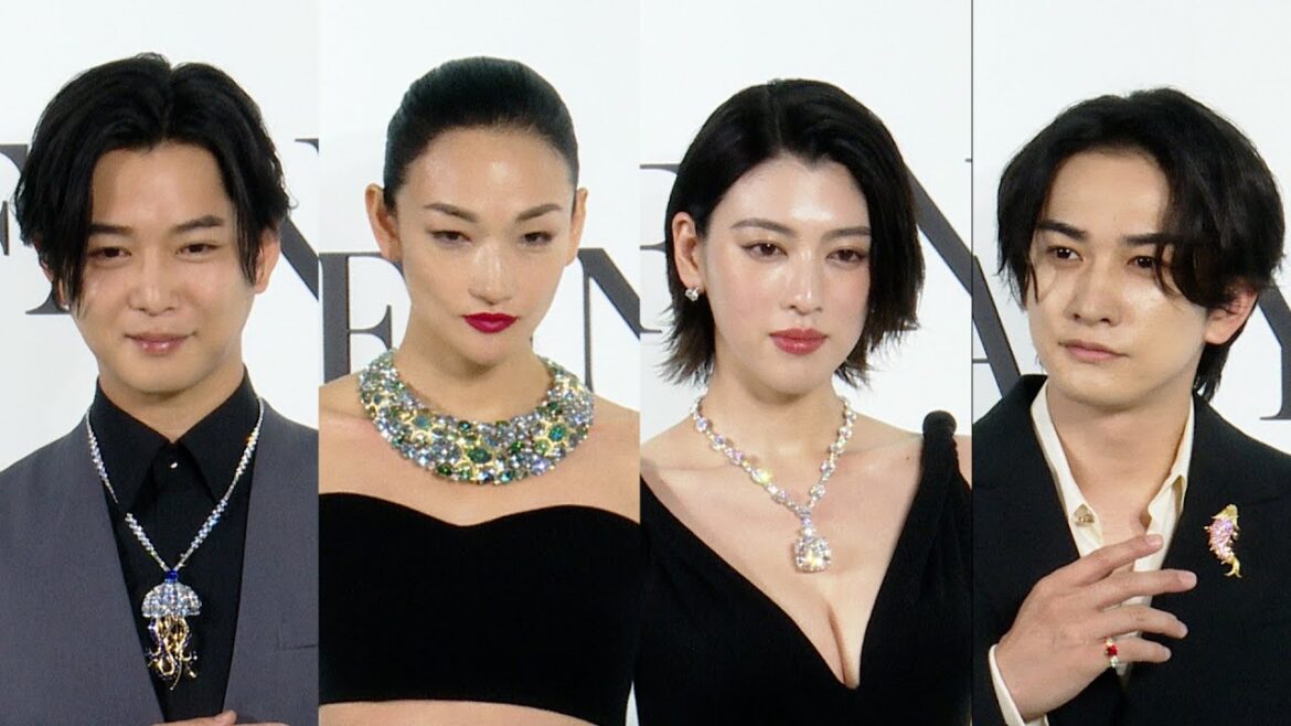 冨永愛・三吉彩花・町田啓太・千葉雄大ら豪華ジュエリーをまとい登場　ティファニー銀座本店リニューアルオープニングセレモニー