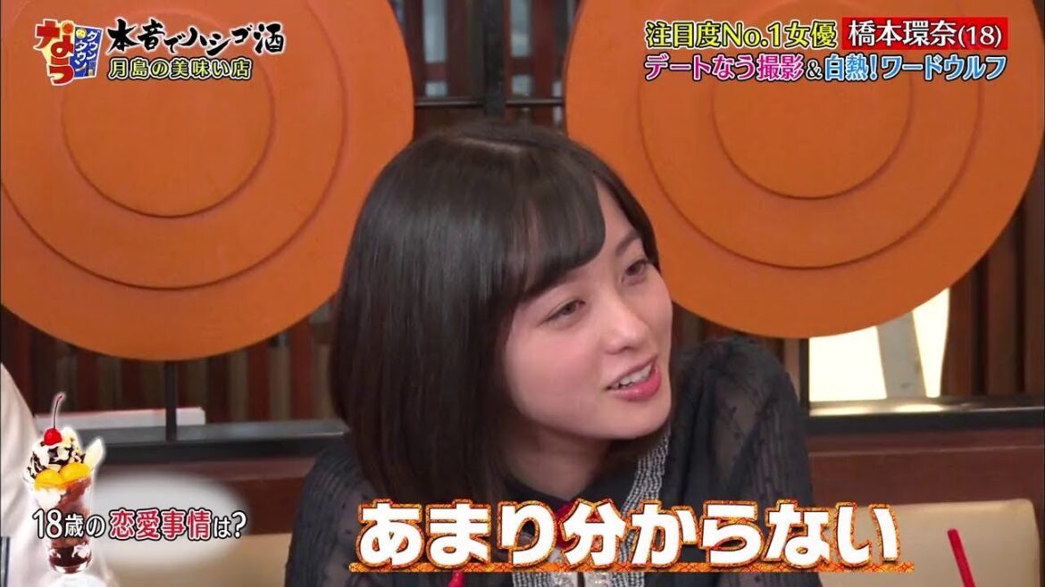 『ダウンタウンなう』注目度No.1女優 橋本環奈(18) デートなう撮影&白熱!ワードウルフ