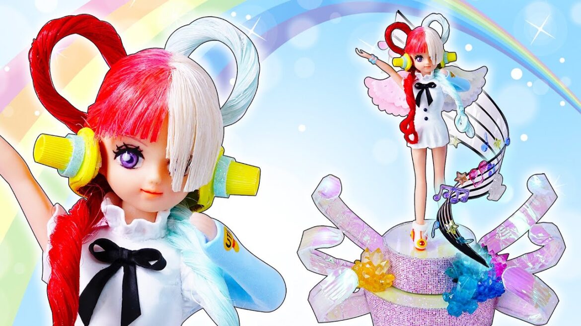 リカちゃんがウタに変身❤️お人形をリメイク変身DIY✨ワンピースフィルムレッドの世界を手作り工作🌼声真似　ウタワールド　ルフィ