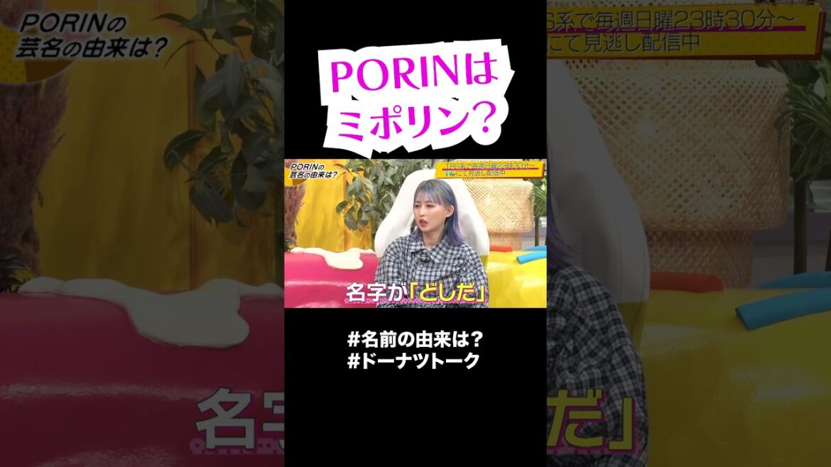 PORINが本名を明かす回 #shorts #ドーナツトーク #貫地谷しほり