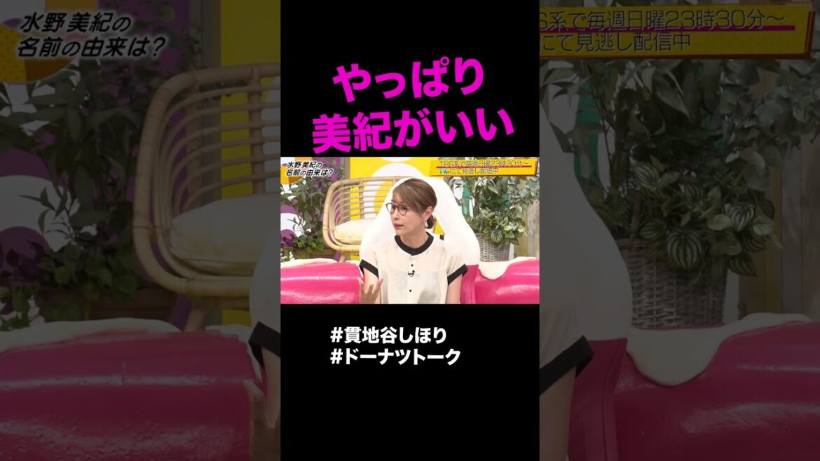 水野美紀の謎トーク  #shorts #ドーナツトーク #貫地谷しほり