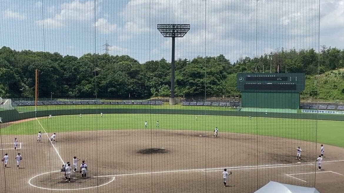 2023夏　高校野球広島大会準々決勝　新庄の試合前ノック！