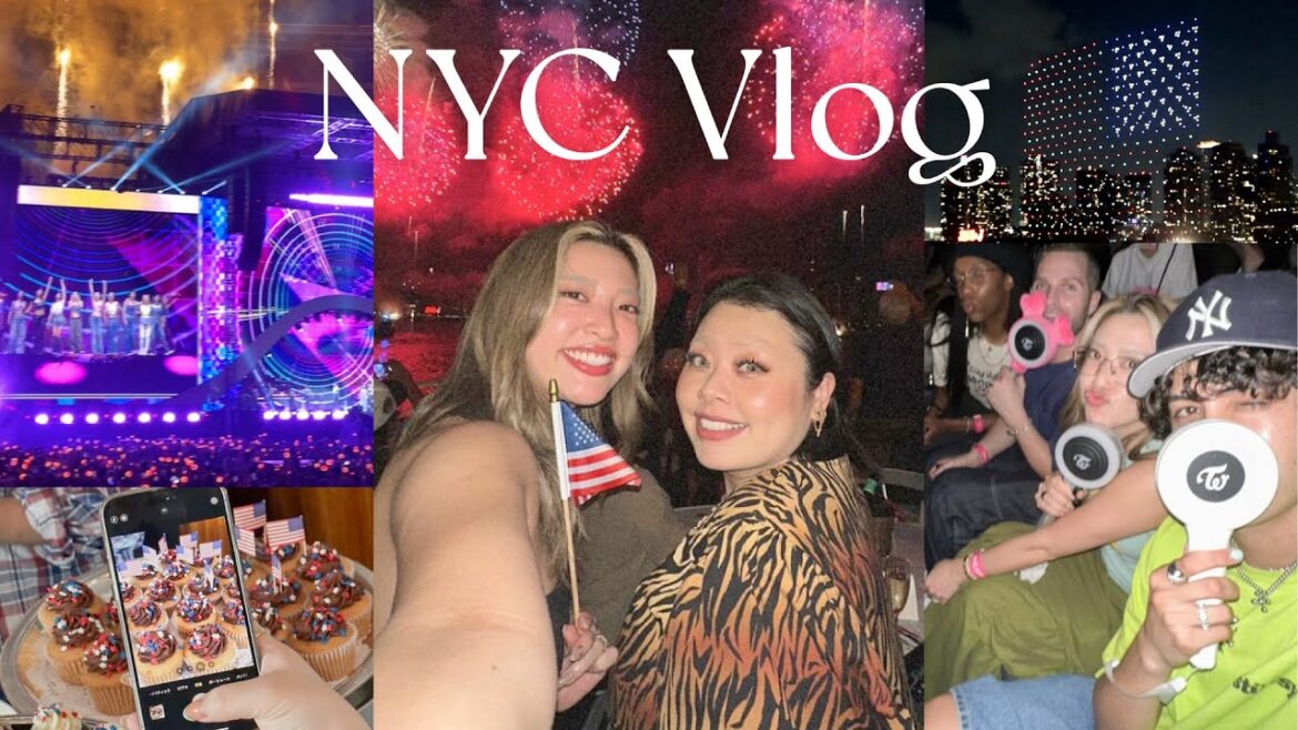 【NYC Vlog】5日間大満喫のNY🇺🇸🗽独立記念日/TWICEのライブ/ショッピング/コーヒー