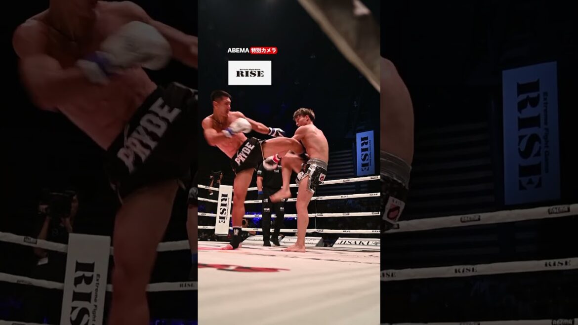 【クマンドーイ決勝進出！】那須川天心を苦しめた男、志朗からダウンを奪う！ #shorts