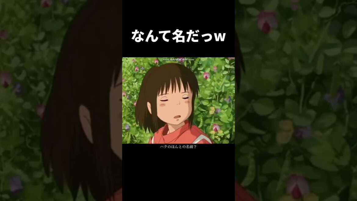 【千と千尋の神隠し】あとちょっとで名前を思い出せるもどかしさw ミギハヤミコハクヌシ #アフレコ #shorts