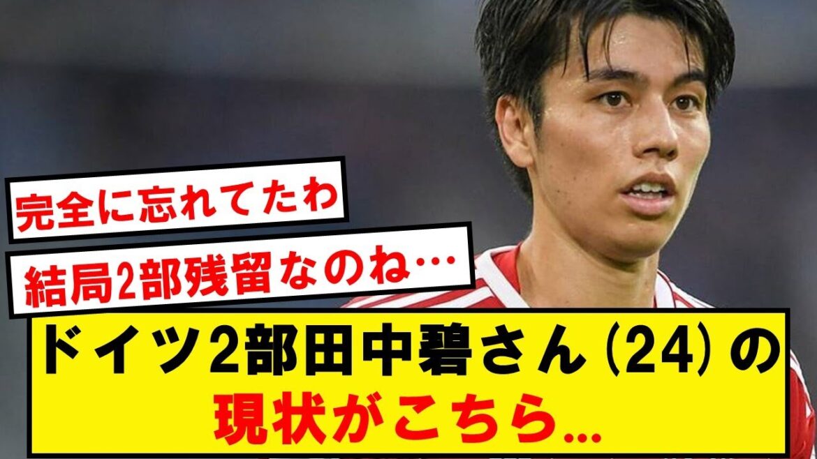 【悲報】24歳田中碧さんの現状がこちらです