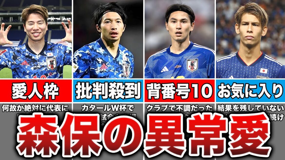 【森保のお気に入り】森保監督に激推しされていたサッカー選手5選