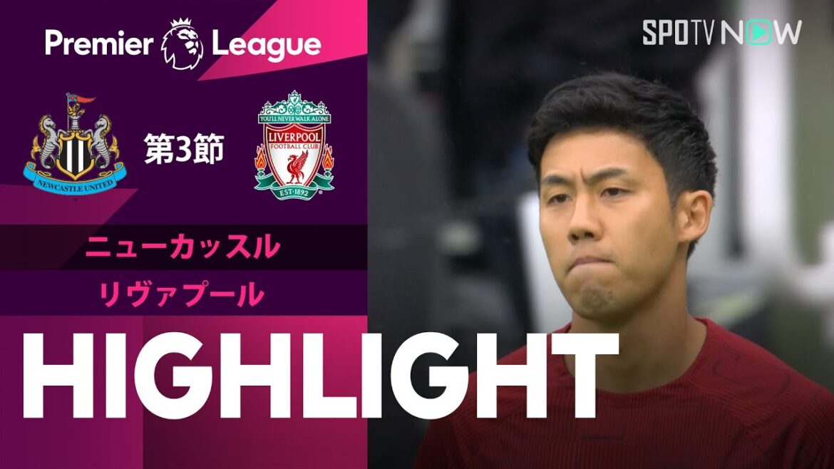 【遠藤航は先発出場!! ニューカッスル vs リヴァプール】試合ハイライト 23/24シーズン プレミアリーグ 第3節