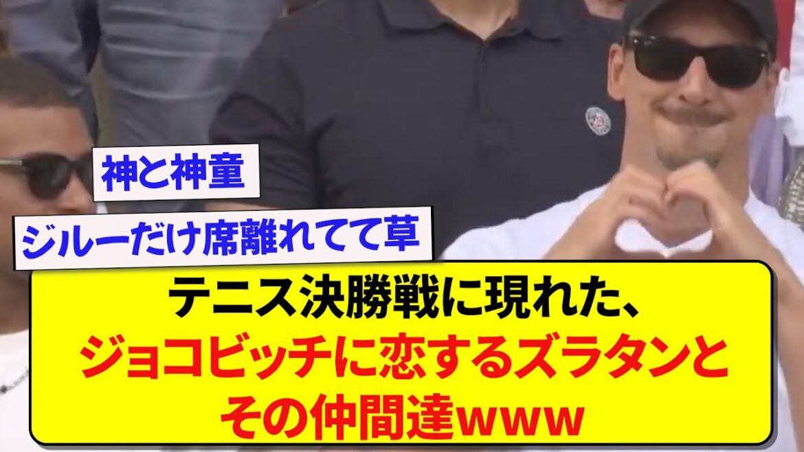 テニス決勝戦にイブラヒモビッチとフランスのエース達が集合してしまうwww