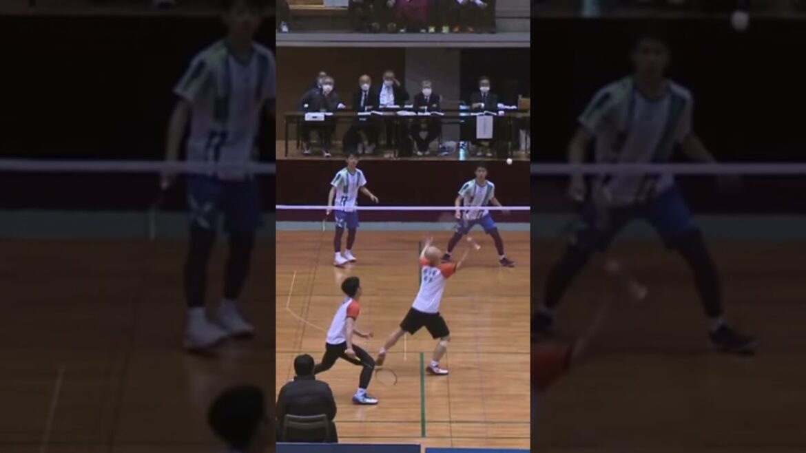 谷岡決勝で舞う #おすすめ #切り抜き #暇つぶし #バドミントン#決勝