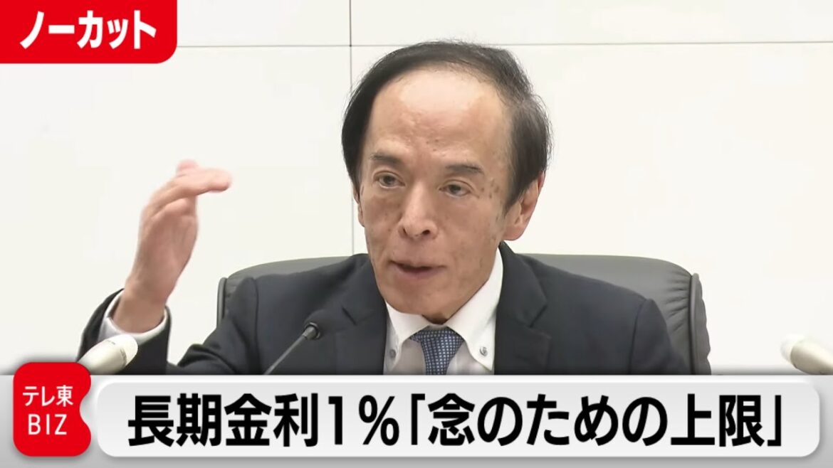 長期金利1％は「念のための上限」 物価目標の持続的な達成には「まだ距離感」【ノーカット】