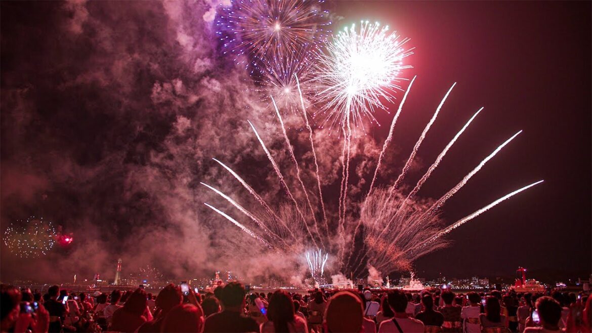 関門海峡 花火大会 門司側会場 2023.8.13 Kanmon Straits Fireworks Festival