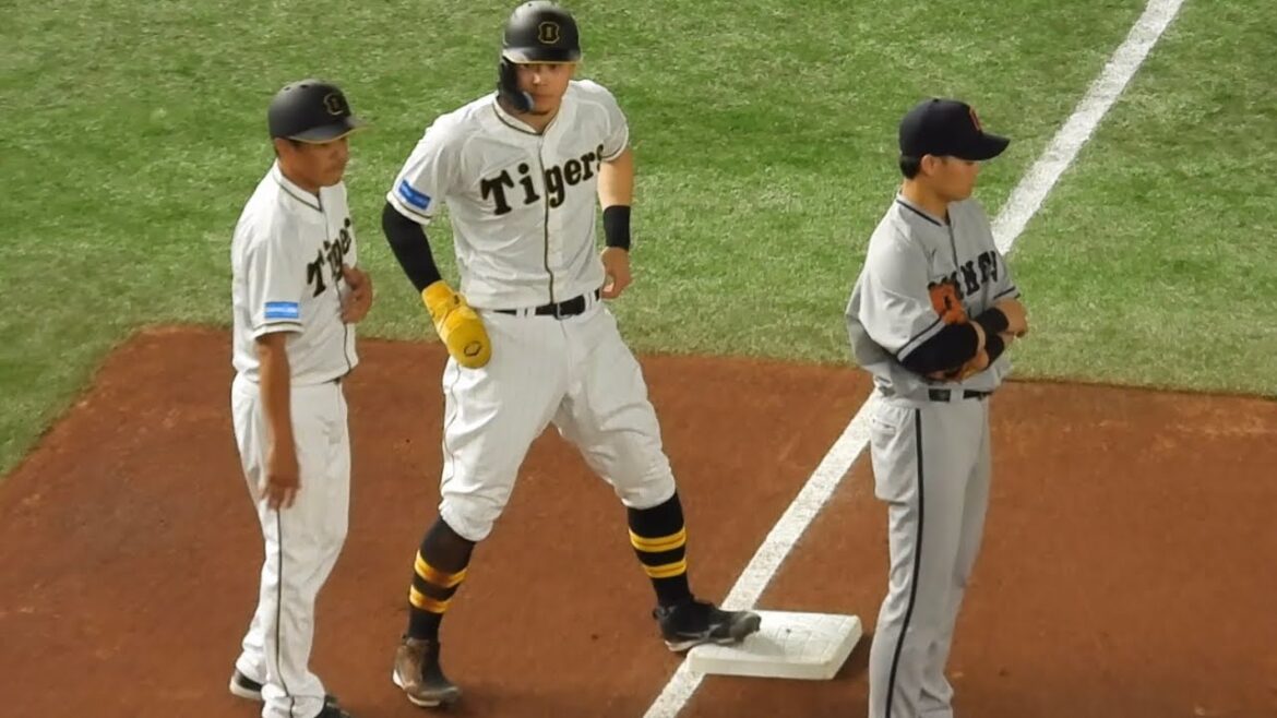 巨人阪神　8/9(水)佐藤輝明がいきなり爆裂ヒット！先制チャンス到来場面　in東京ドーム