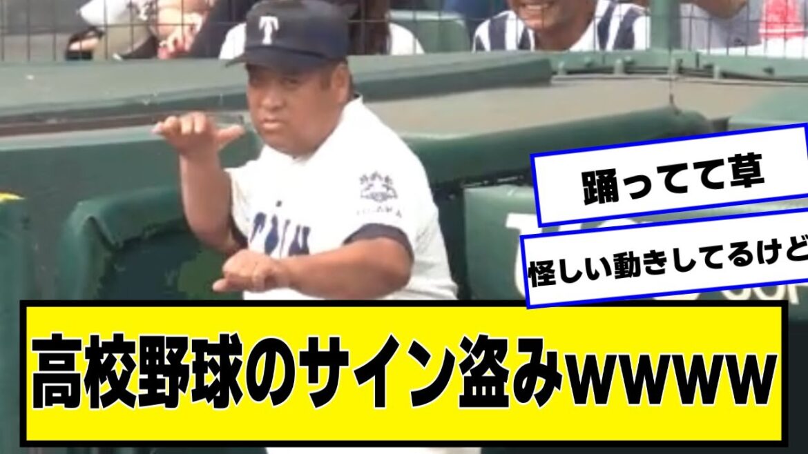 高校野球のサイン盗みｗｗｗｗ【ネットの反応/プロ野球ニュース】