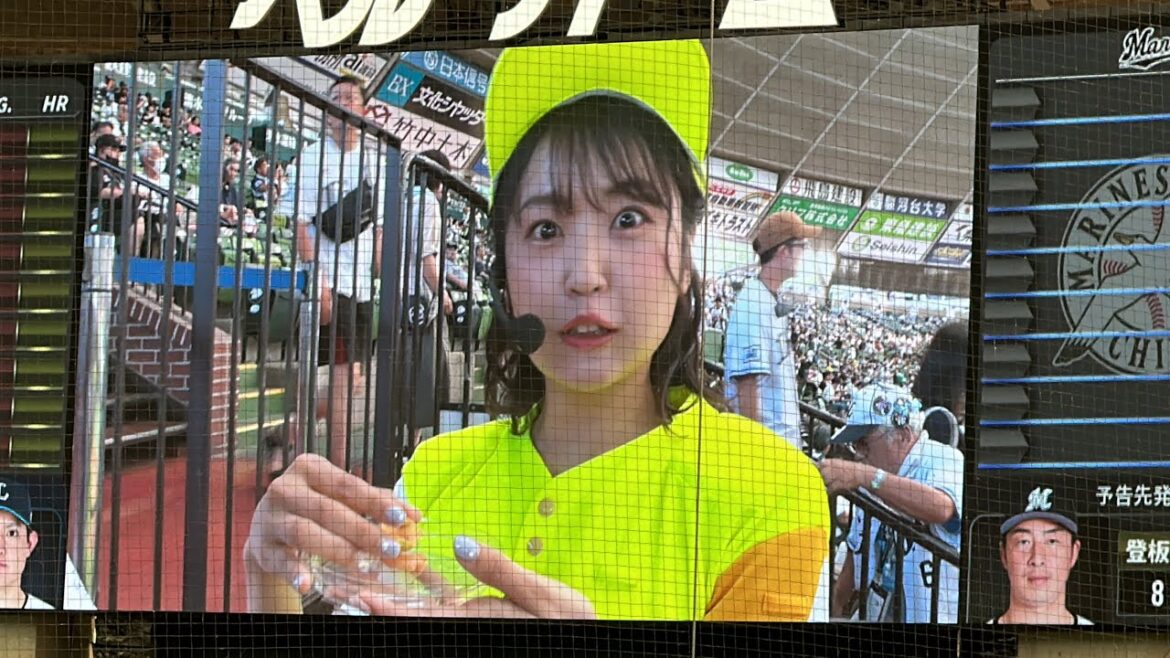 惣田紗莉渚さんが最近テレビで話題のベルーナドームスタジアムグルメを生中継食レポ【西武vsロッテ】2023/7/26