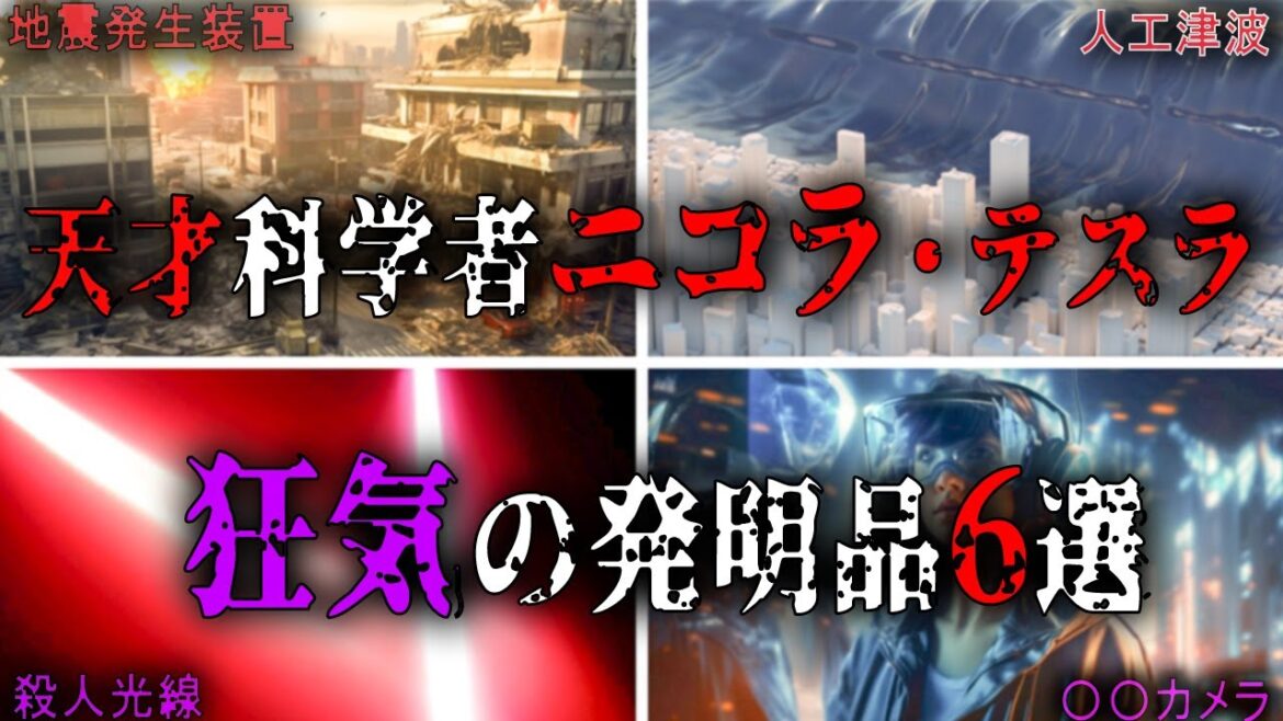 【ゆっくり解説】人工津波等の二コラ・テスラ狂気の発明品6選を紹介します。【科学技術　歴史】