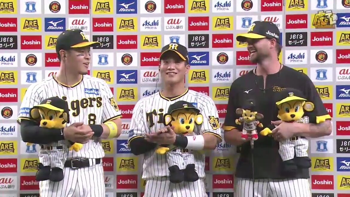 【#佐藤輝明 選手、#木浪聖也 選手、#ブルワー 投手のヒーローインタビュー、#岡田彰布 監督インタビュー】 8月23日(水) 阪神vs中日（京セラD）