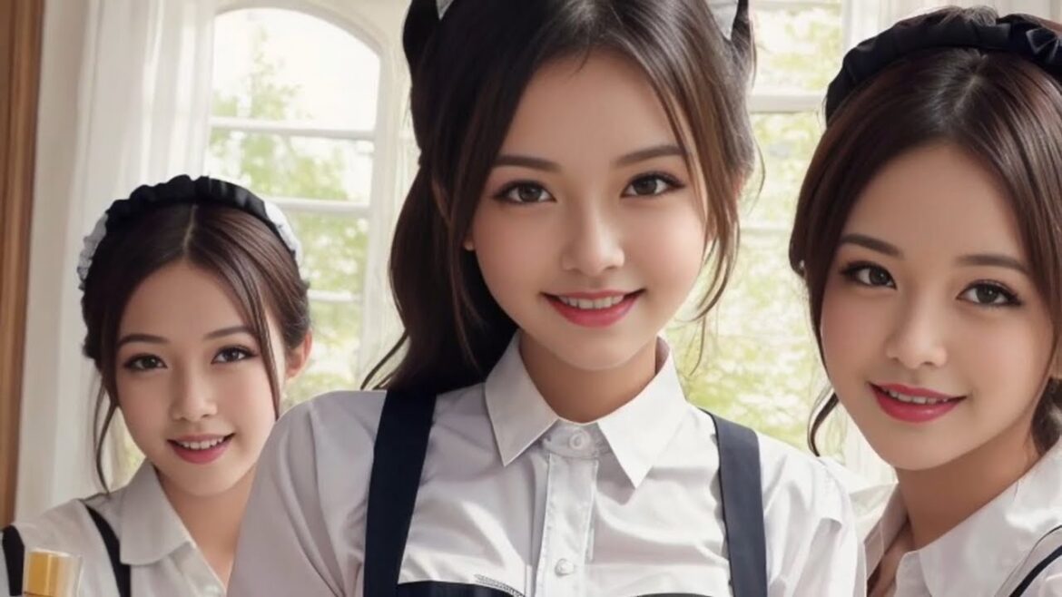AI美女6 - №34「新人メイド達の悪戯♡美乳少女達」