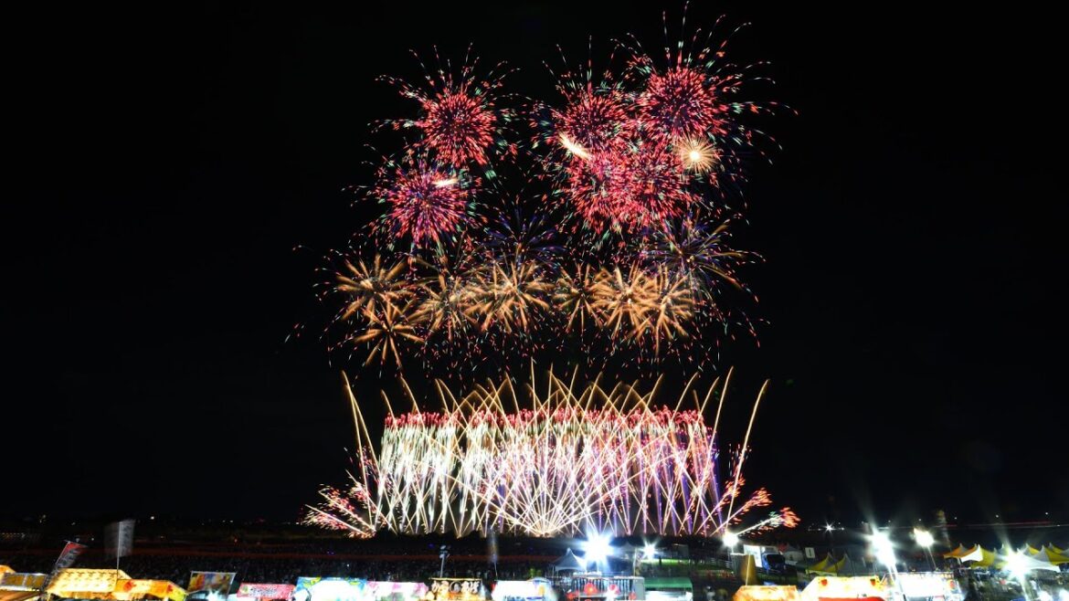 【マルゴー】2023うつのみや花火大会 第3部 雷都うつのみや ラスト部分 Utsunomiya Fireworks climax