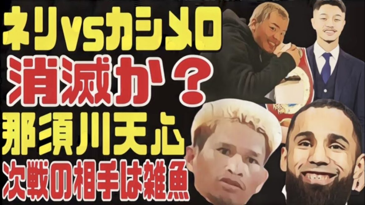 【消滅か？】ネリvsカシメロ、那須川天心の相手が弱い、中谷潤人はバンタム級転向間近！？