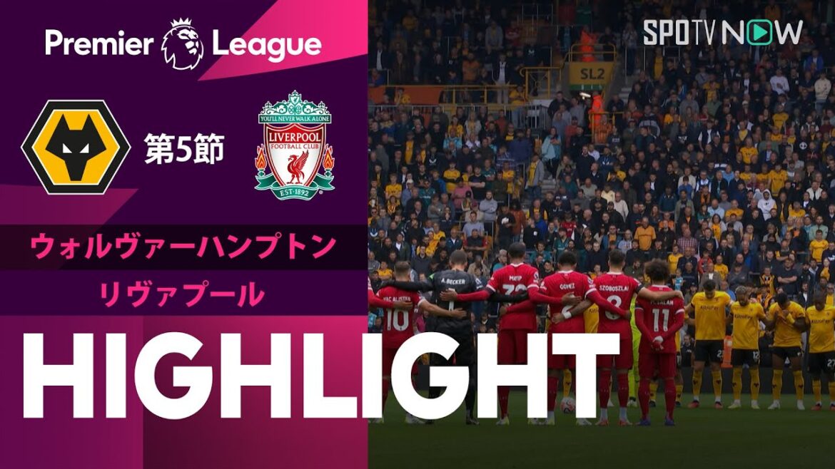 【 ウルヴス vs リヴァプール】試合ハイライト 23/24シーズン プレミアリーグ 第5節