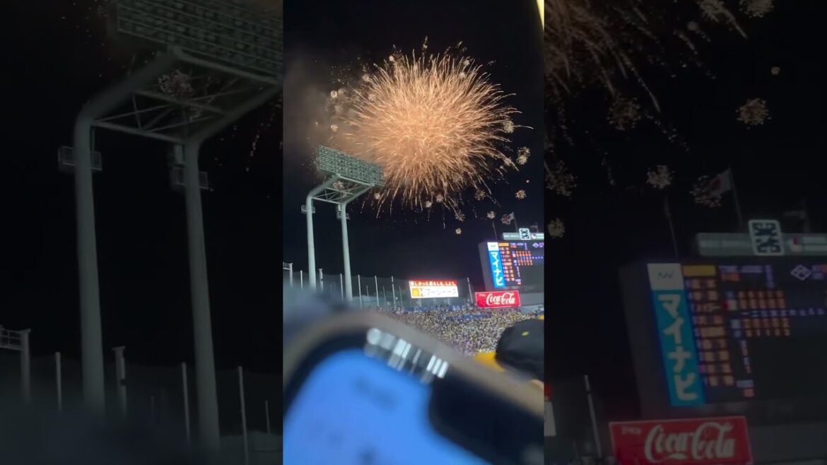 【2023神宮花火】明治神宮球場花火打ち上げ
