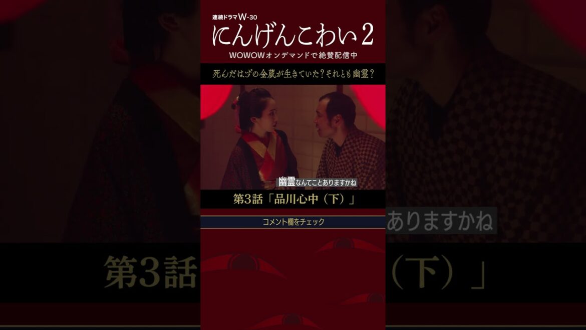 #にんげんこわい #吉岡里帆 #井之脇海 #吉村界人 #松浦祐也 #伊勢志摩 #岩松了 #落語 #柳家喬太郎 #花魁  #幽霊 #足はあったの？#品川心中 #第3話【WOWOW】