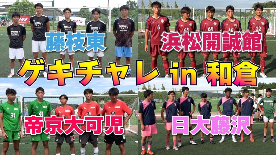 インハイ4強の日大藤沢が登場！藤枝東、帝京大可児、浜松開誠館も挑戦！ #ゲキサカチャレンジ #15秒バー当て