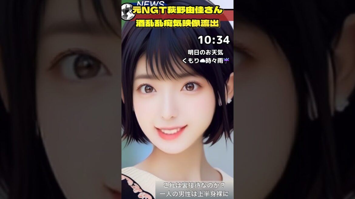元NGT48の荻野由佳さん酒乱乱痴気カラオケ映像流出で裏接待を疑われる。。。