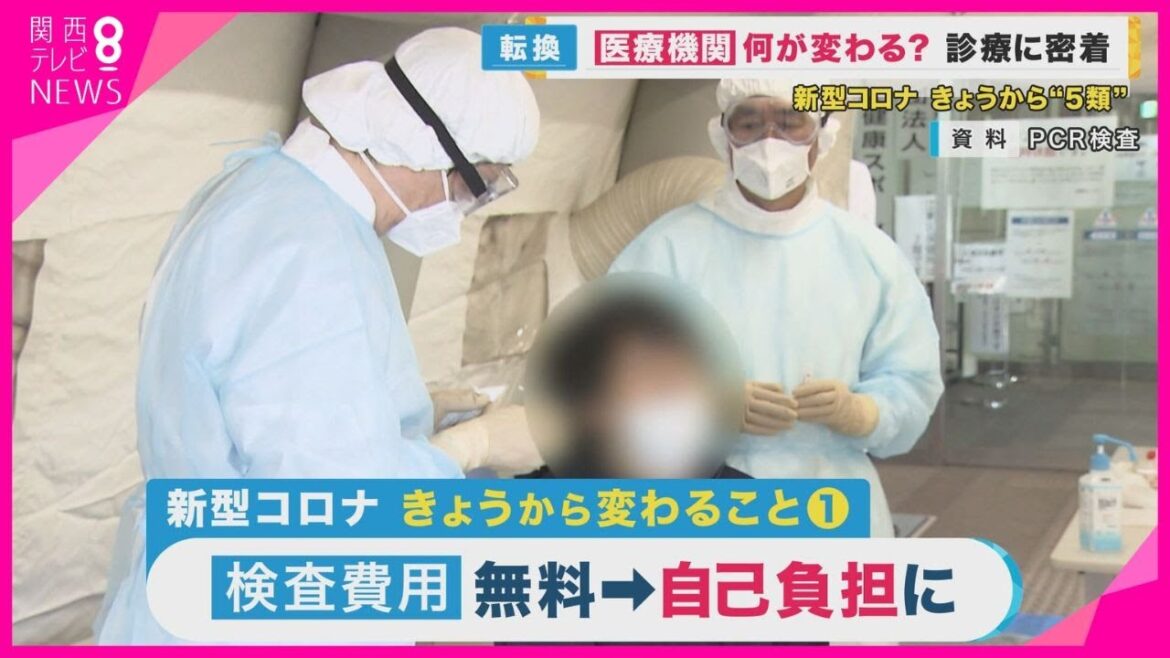新型コロナ　5類移行でクリニックは…　検査費用は「自己負担」　療養期間は「5日間を推奨」に【関西テレビ・newsランナー】