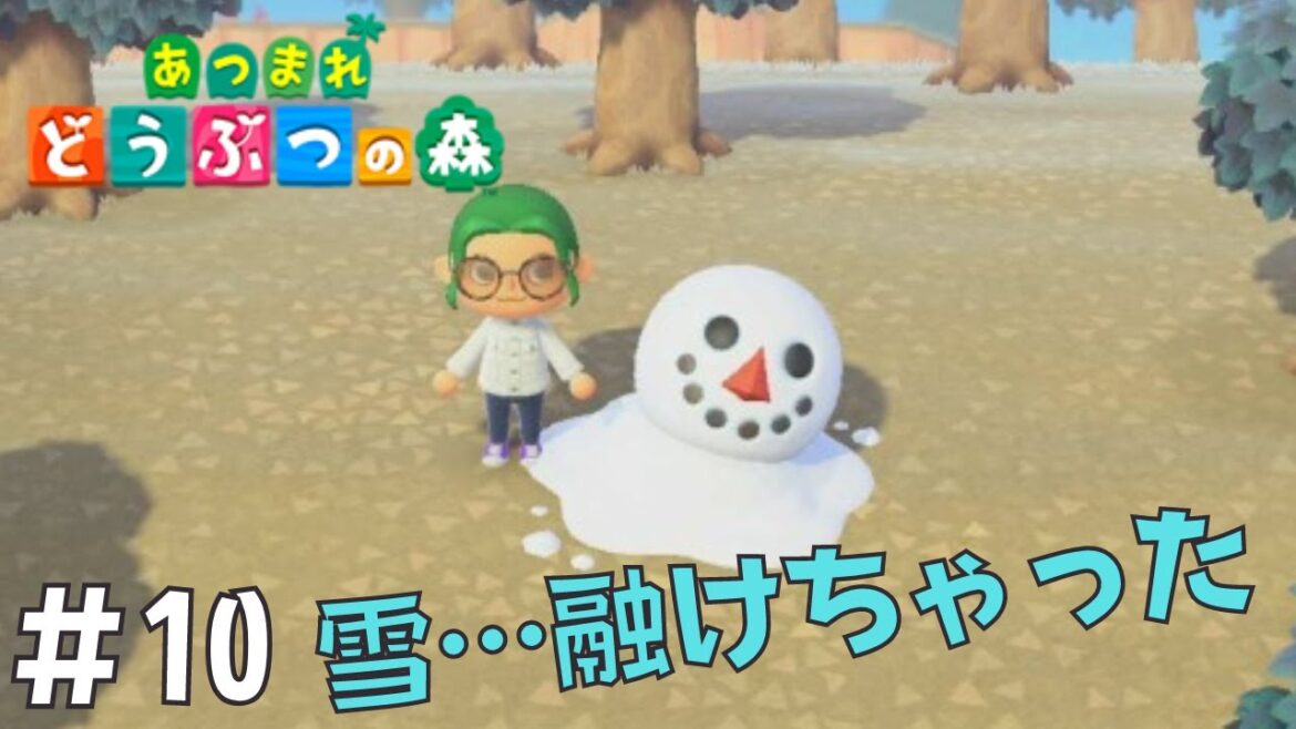 【あつ森】雪…融けちゃった…【どうぶつの森】