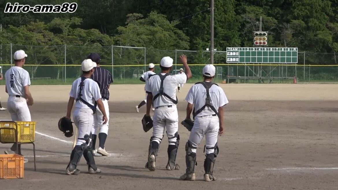 【シートノック】　広島新庄高校 BC　【外野ノック】
