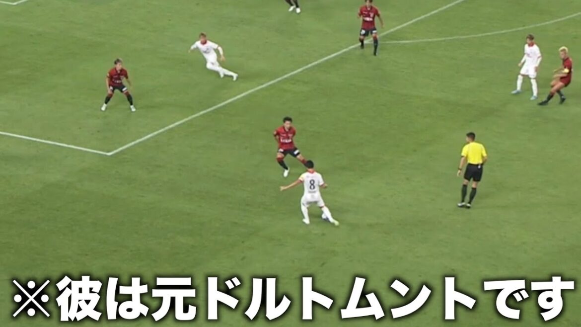 鹿島相手にJ1ってレベルじゃないパスをする香川真司