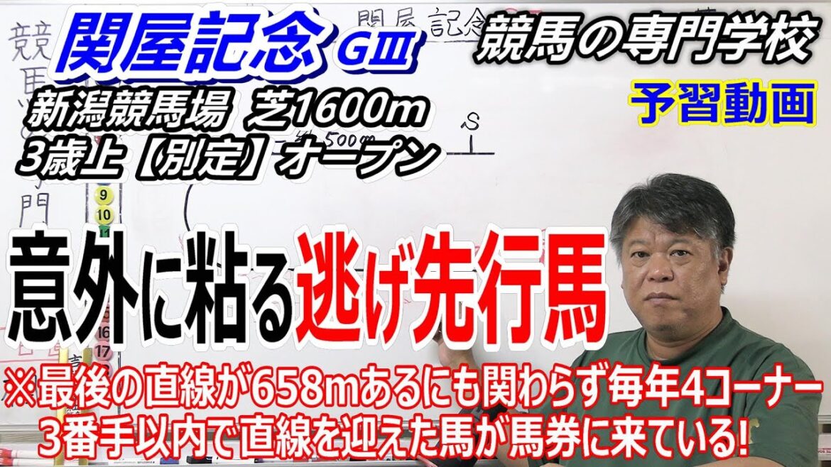 【関屋記念2023】予習動画 意外に粘る逃げ先行馬