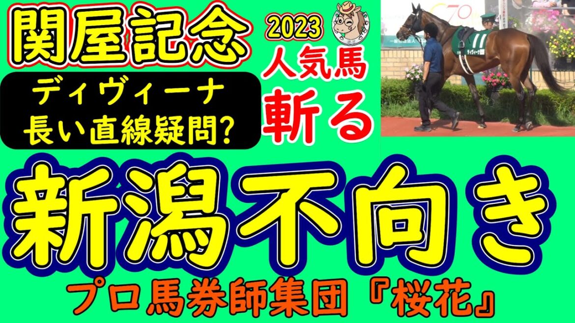関屋記念2023人気馬の死角！ディヴィーナが中京競馬を得意としており新潟の長い直線は合わない可能性をプロ馬券師集団桜花が分析する！上り馬エターナルタイムや実力馬ララクリスティーヌなど死角は多い！