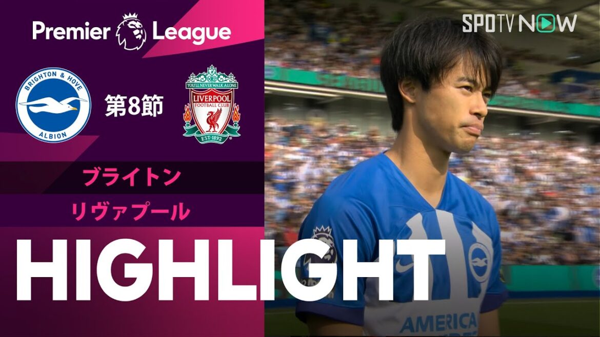 【三笘薫はフル出場 ブライトン vs リヴァプール】試合ハイライト 23/24シーズン プレミアリーグ 第8節