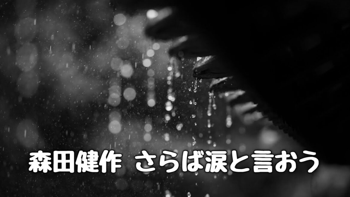 森田健作   さらば涙と言おう (歌詞入り)