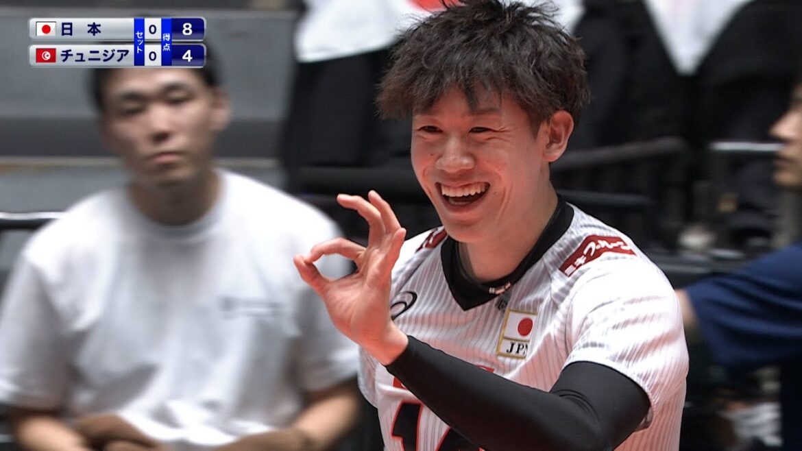 日本×チュニジア 石川祐希 スーパープレー【FIVBパリ五輪予選／ワールドカップバレー2023】