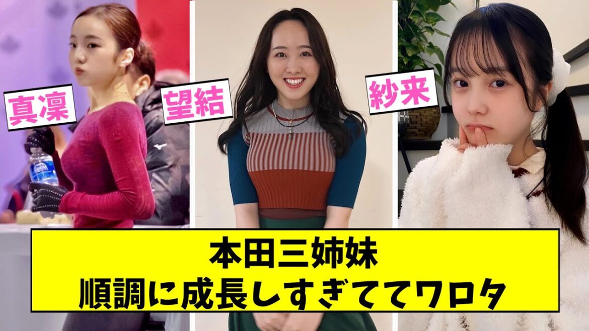 本田三姉妹、順調に成長しすぎててワロタ【2ch,5chなんJまとめ】