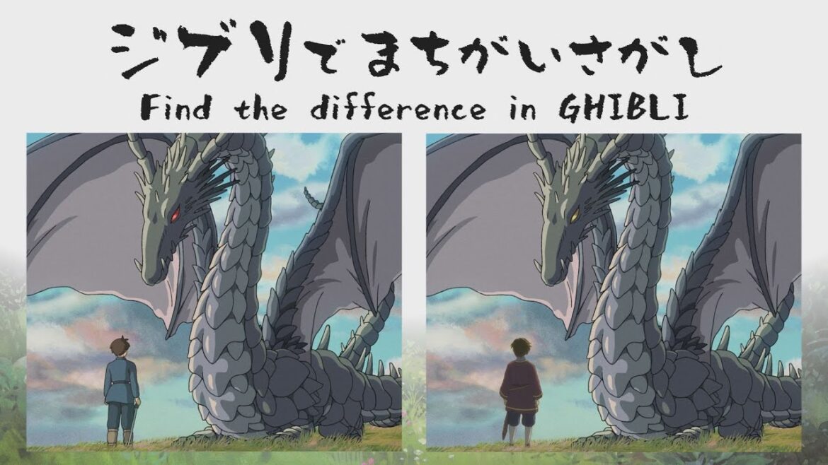 ジブリでまちがいさがし Find the deifference in GHIBLI  「ゲド戦記編」