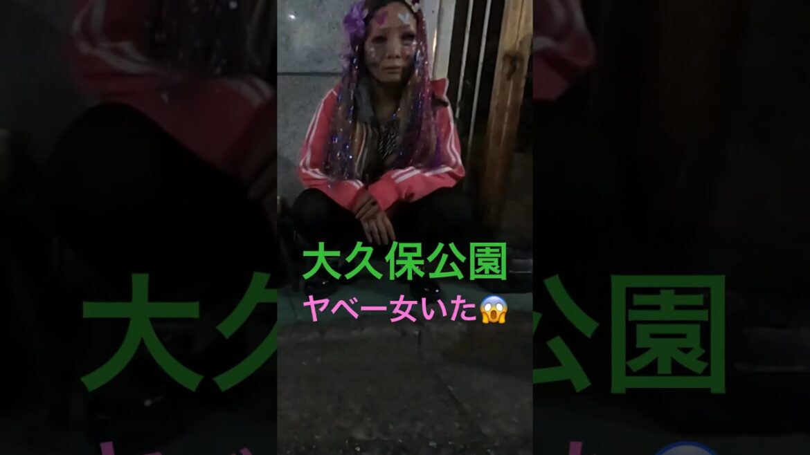 新宿大久保公園立ちんぼヤベー山姥※顔撮り声かけ動画見たい方はCH登録！【東京夜散歩】#声かけ＃立ちんぼ #japantravel