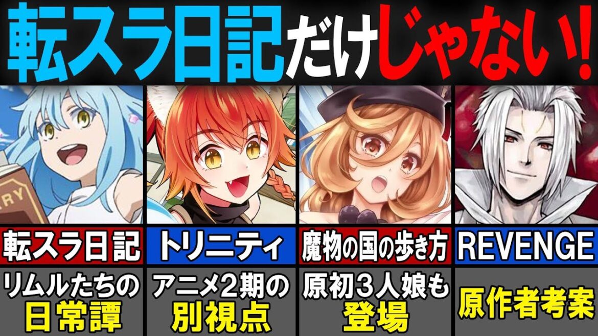 【転スラ】全部漏れなく面白い！転スラ日記など転スラの全スピンオフ作品を一挙紹介！！【転生したらスライムだった件（てんすら）】【考察／感想】