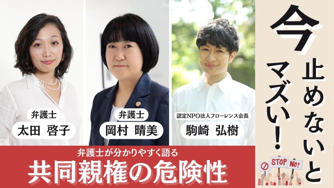 今止めないとマズい！弁護士が分かりやすく語る、「共同親権の危険性」