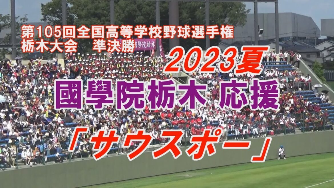 國學院栃木 応援 「サウスポー」 第105回高校野球栃木大会 國學院栃木×文星芸大附属