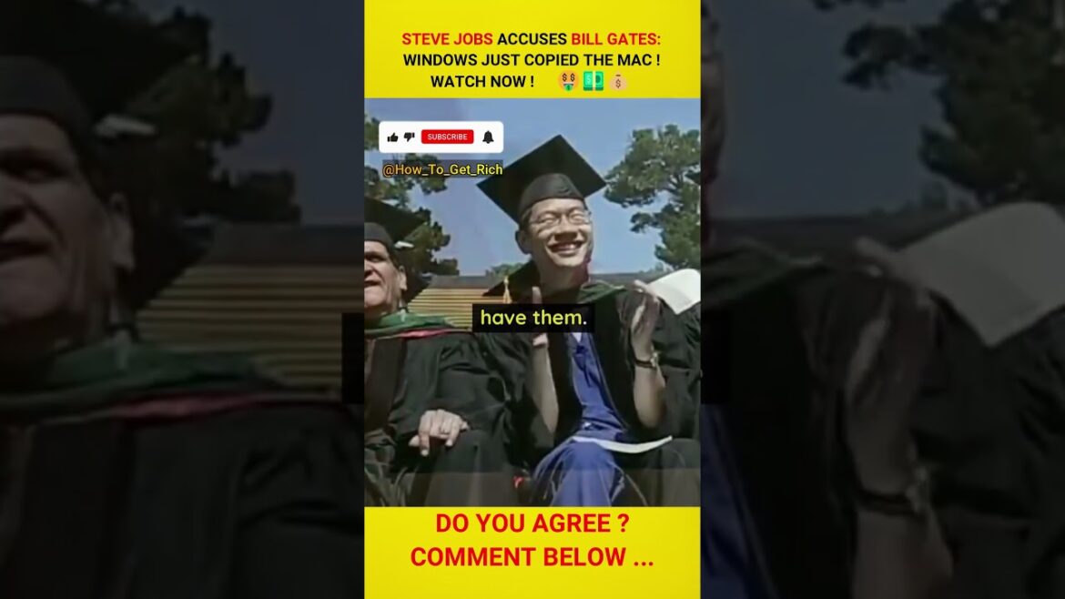 Steve Jobs Accuses Bill Gates: Windows Just Copied The Mac #stevejobsspeech Steve Jobs Accuses Bill Gates: Windows Just Copied The Mac #stevejobsspeech