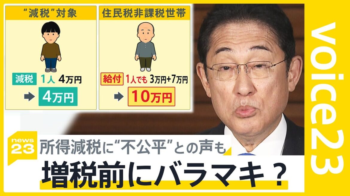 “4万円減税”に街の声は？「生活苦しいなら消費税減税を…」増税前のバラマキ？【news23】｜TBS NEWS DIG