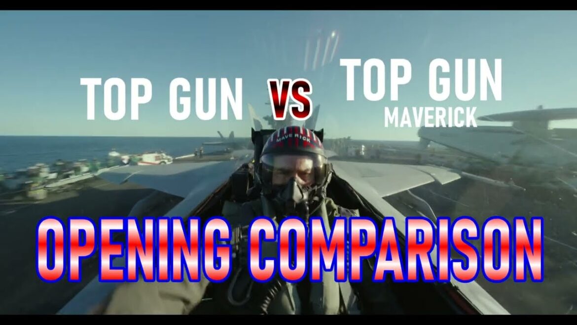 「トップガン」オープニング新旧比較　TOP GUN V.S. TOP GUN MAVERICK OPENING COMPARISON