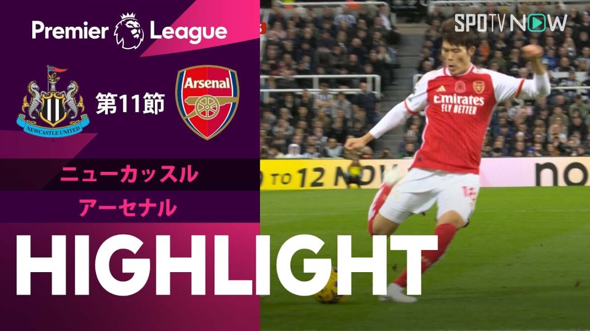 【冨安はフル出場 ニューカッスル vs アーセナル】試合ハイライト 23/24シーズン プレミアリーグ 第11節